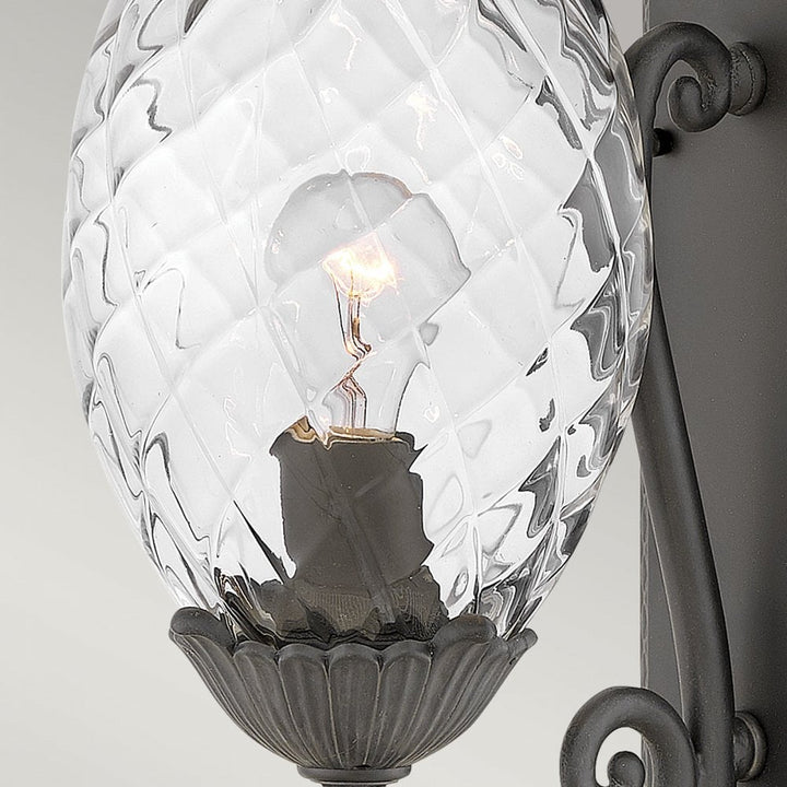 Hinkley Lighting HK-PLANTATION-M-MB Plantation 1 Light Outdoor Medium Wall Lantern Museum Black