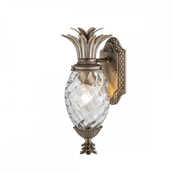 Hinkley Lighting HK-PLANTATION-S-BU Plantation 1 Light Outdoor Small Wall Lantern Burnished Bronze