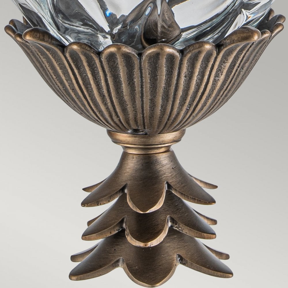 Hinkley Lighting HK-PLANTATION-S-BU Plantation 1 Light Outdoor Small Wall Lantern Burnished Bronze