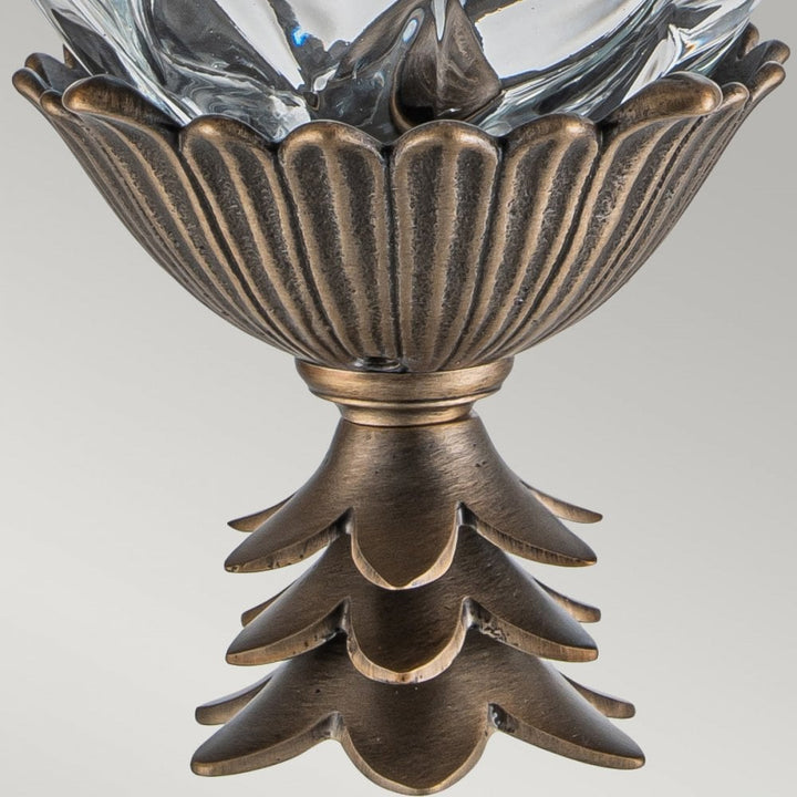 Hinkley Lighting HK-PLANTATION-S-BU Plantation 1 Light Outdoor Small Wall Lantern Burnished Bronze