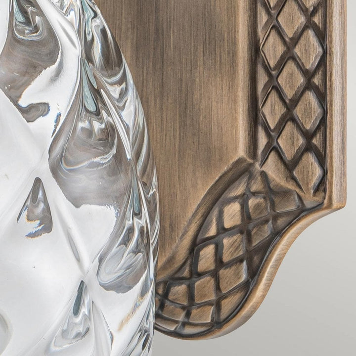 Hinkley Lighting HK-PLANTATION-S-BU Plantation 1 Light Outdoor Small Wall Lantern Burnished Bronze