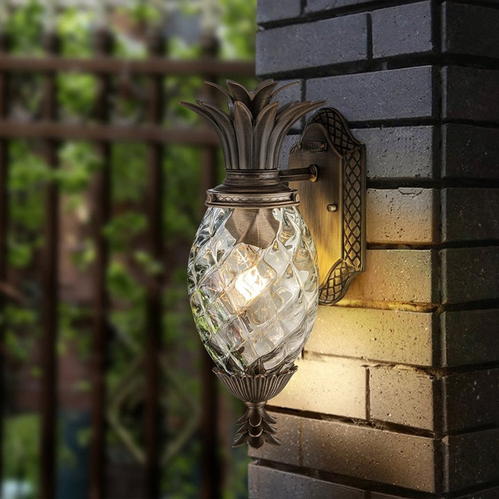 Hinkley Lighting HK-PLANTATION-S-BU Plantation 1 Light Outdoor Small Wall Lantern Burnished Bronze