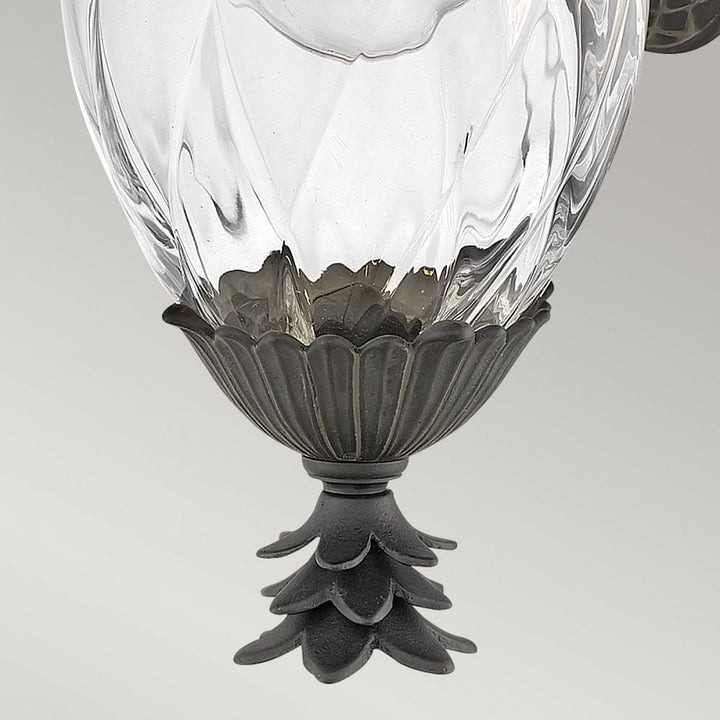 Hinkley Lighting HK-PLANTATION-S-MB Plantation 1 Light Outdoor Small Wall Lantern Museum Black