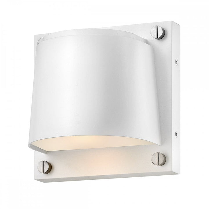 Hinkley Lighting HK-SCOUT-WHT Scout 1 Light Outdoor Small Wall Light Satin White