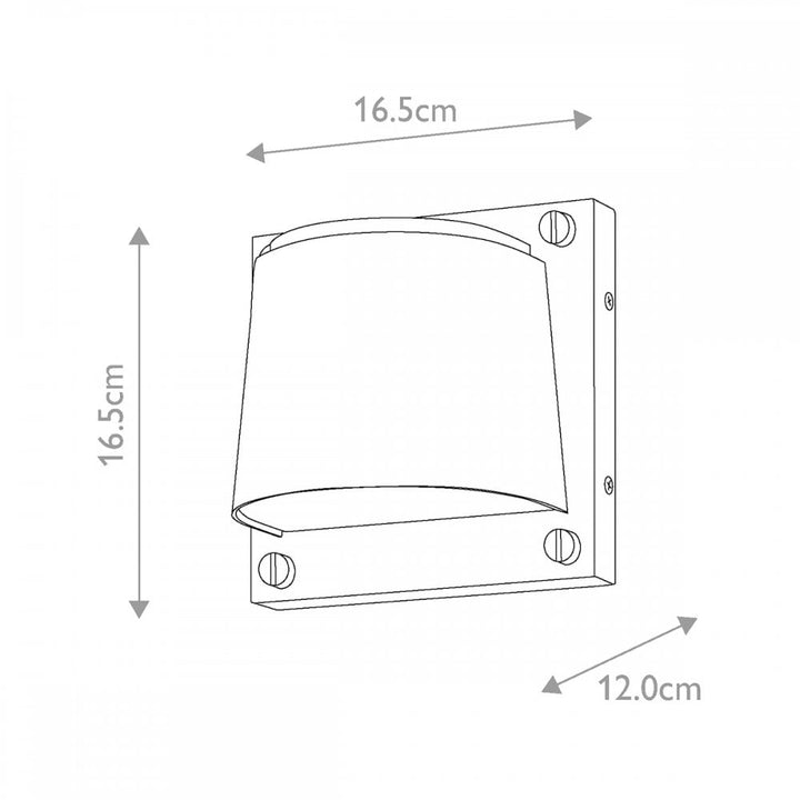 Hinkley Lighting HK-SCOUT-WHT Scout 1 Light Outdoor Small Wall Light Satin White