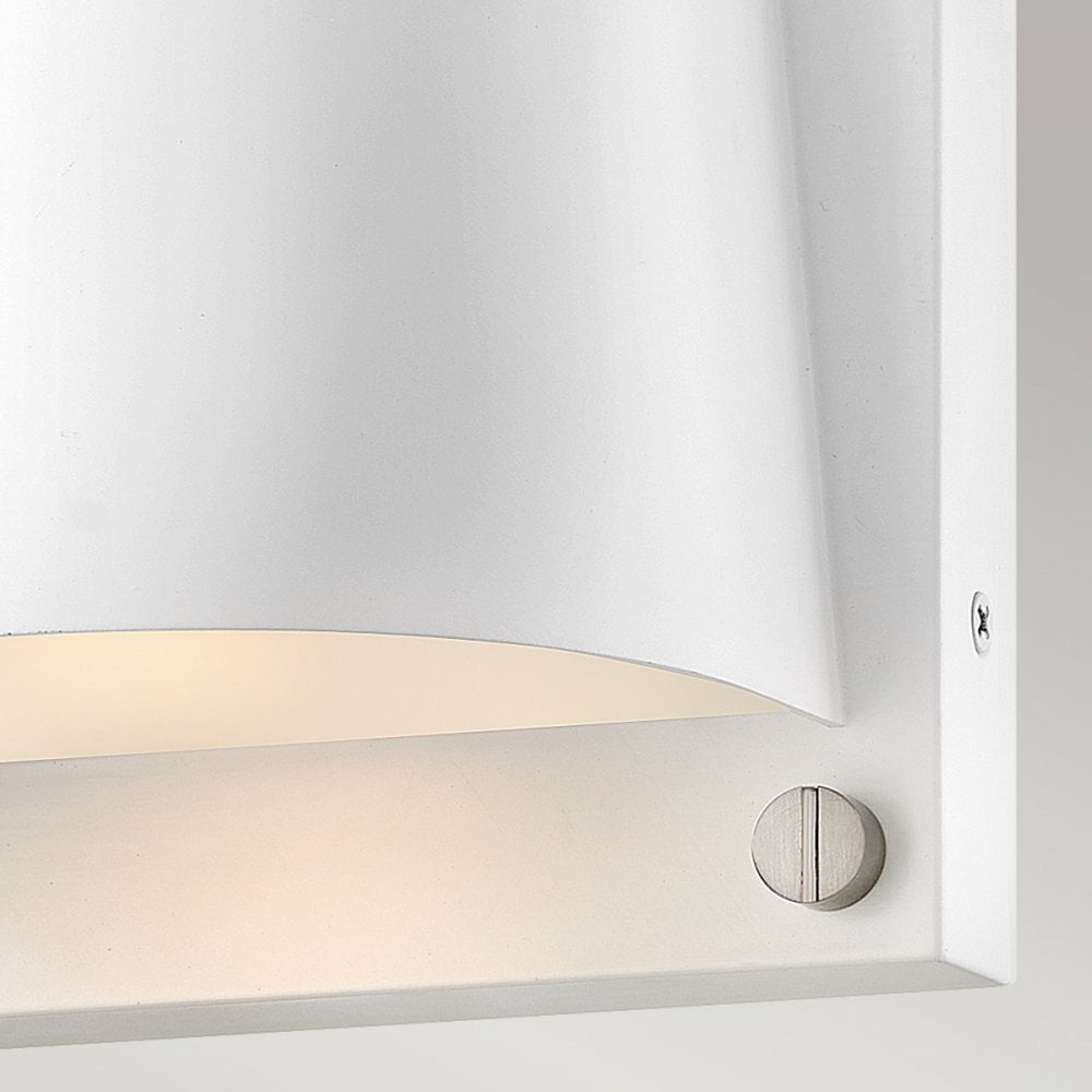Hinkley Lighting HK-SCOUT-WHT Scout 1 Light Outdoor Small Wall Light Satin White