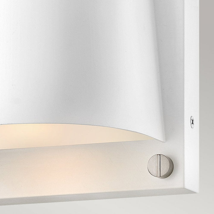 Hinkley Lighting HK-SCOUT-WHT Scout 1 Light Outdoor Small Wall Light Satin White
