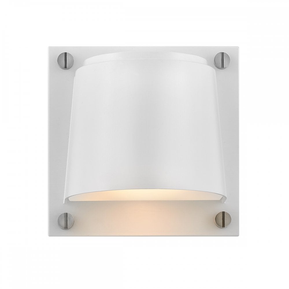 Hinkley Lighting HK-SCOUT-WHT Scout 1 Light Outdoor Small Wall Light Satin White