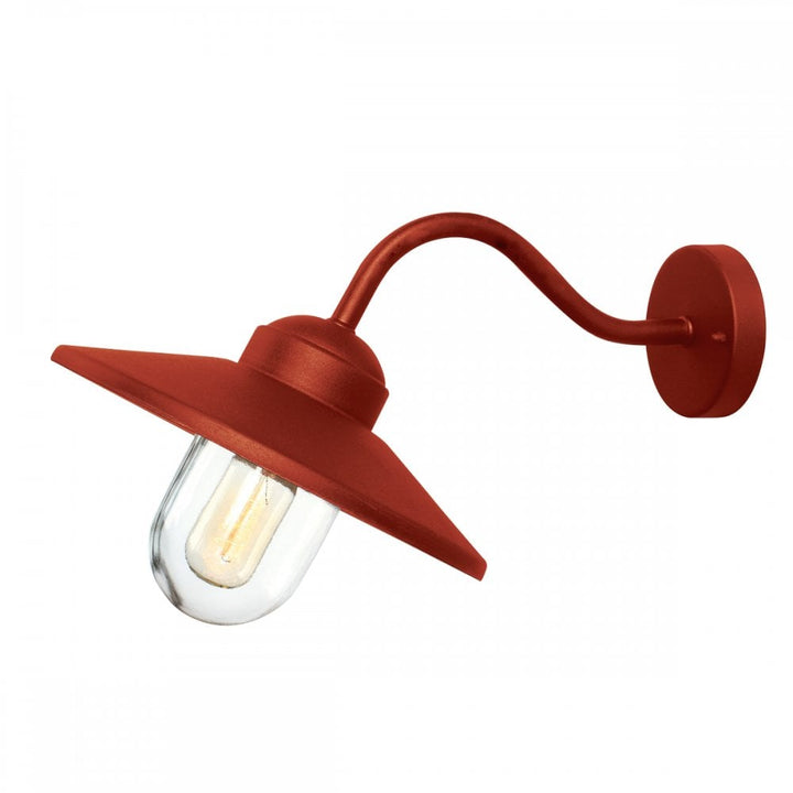 Elstead KLAMPENBORG-OXR Klampenborg 1 Light Outdoor Wall Lantern Oxide Red