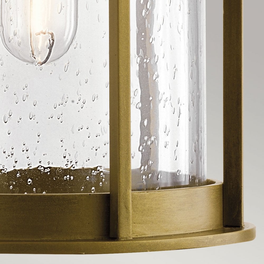Kichler KL-CAMILLO-M-PNBR Camillo 1 Light Outdoor Medium Wall Lantern Painted Natural Brass