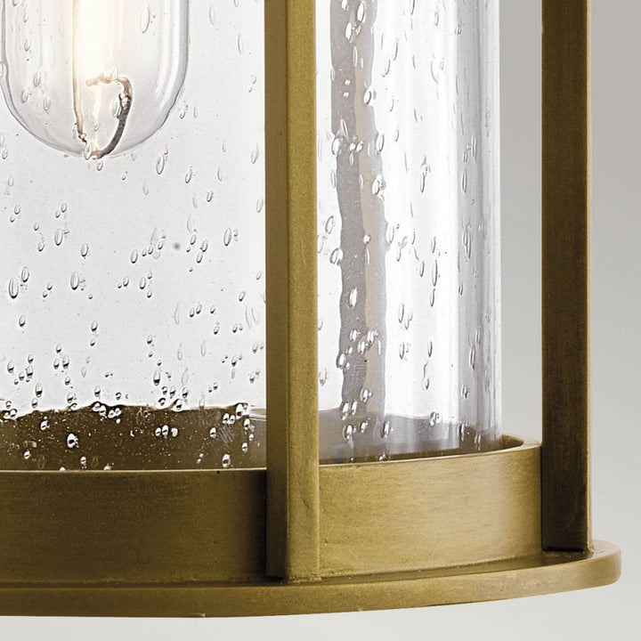 Kichler KL-CAMILLO-M-PNBR Camillo 1 Light Outdoor Medium Wall Lantern Painted Natural Brass