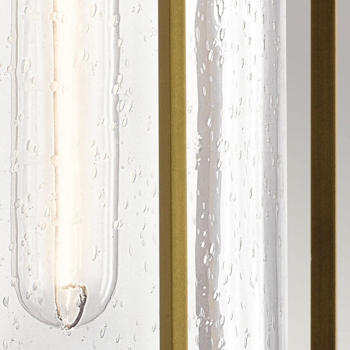 Kichler KL-CAMILLO-M-PNBR Camillo 1 Light Outdoor Medium Wall Lantern Painted Natural Brass