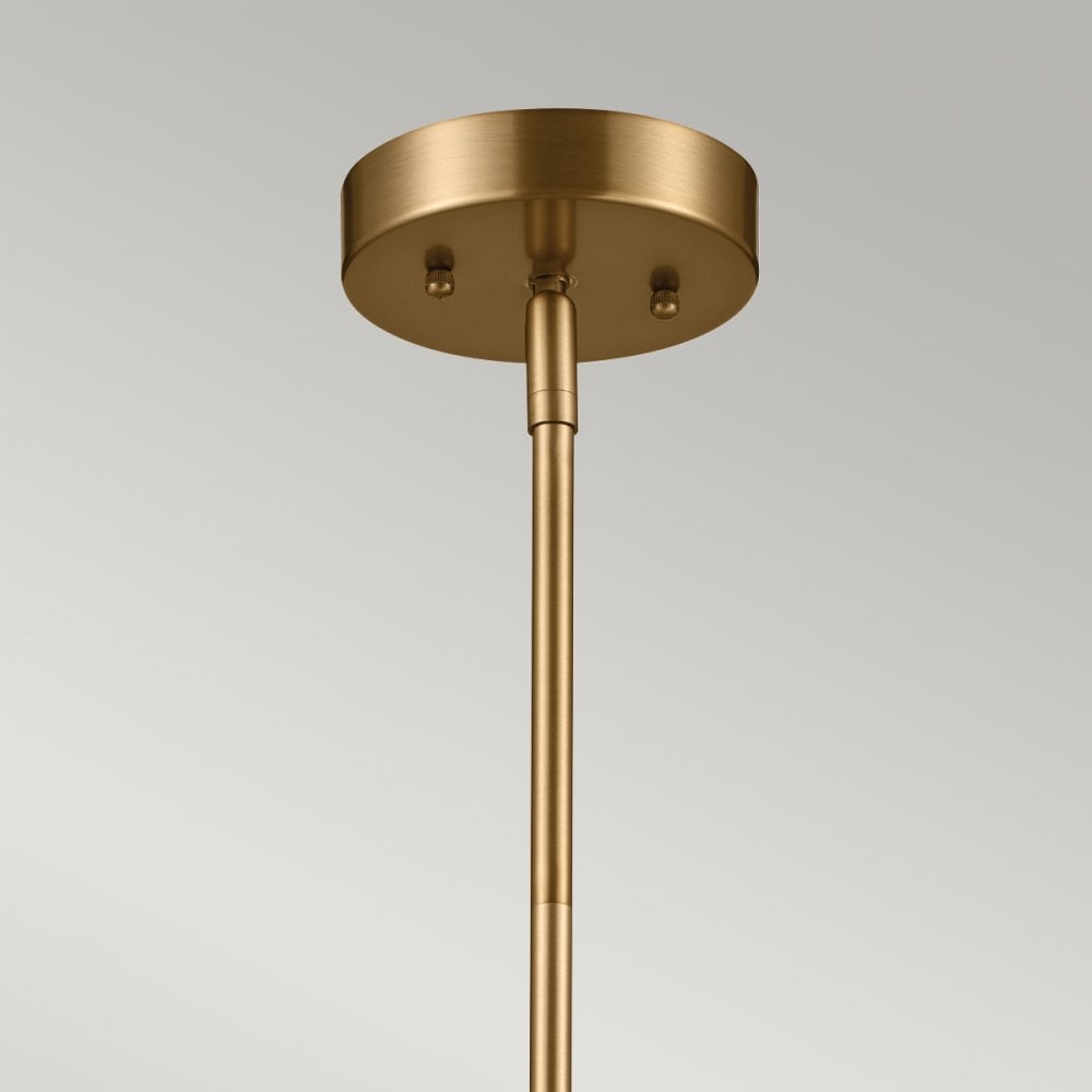 Kichler KL-LUELLA-3P-BKB Luella 3 Light Duo-Mount Pendant Black & Brass