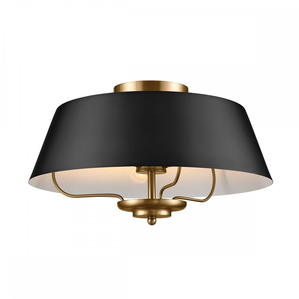 Kichler KL-LUELLA-3P-BKB Luella 3 Light Duo-Mount Pendant Black & Brass
