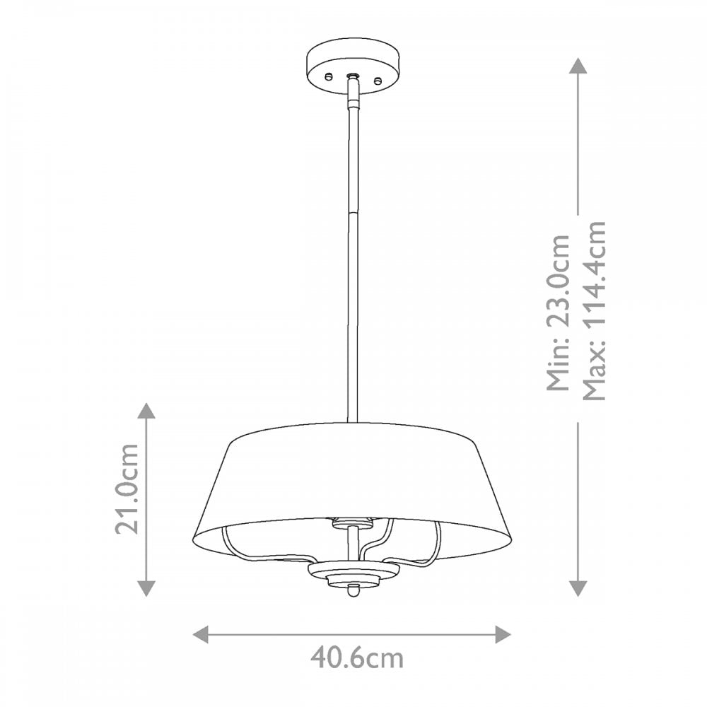 Kichler KL-LUELLA-3P-BNB Luella 3 Light Duo-Mount Pendant Brushed Natural Brass