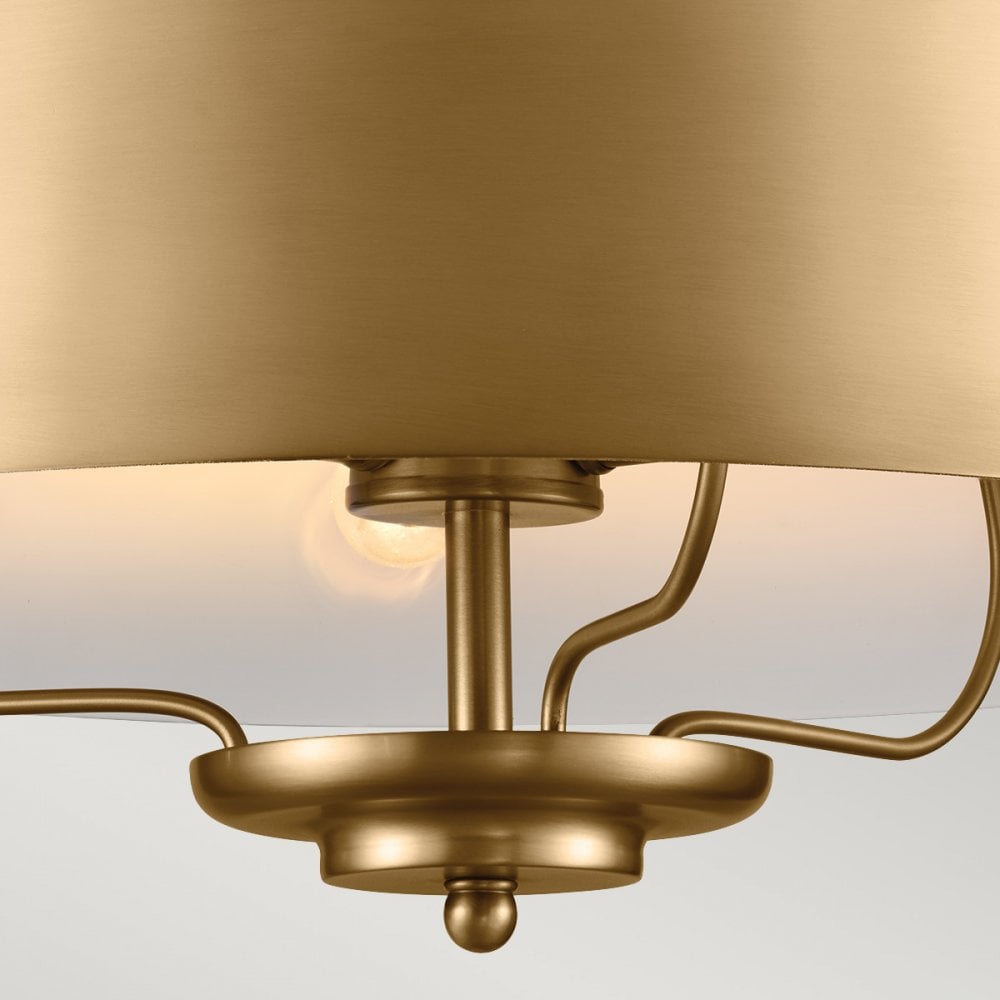 Kichler KL-LUELLA-3P-BNB Luella 3 Light Duo-Mount Pendant Brushed Natural Brass