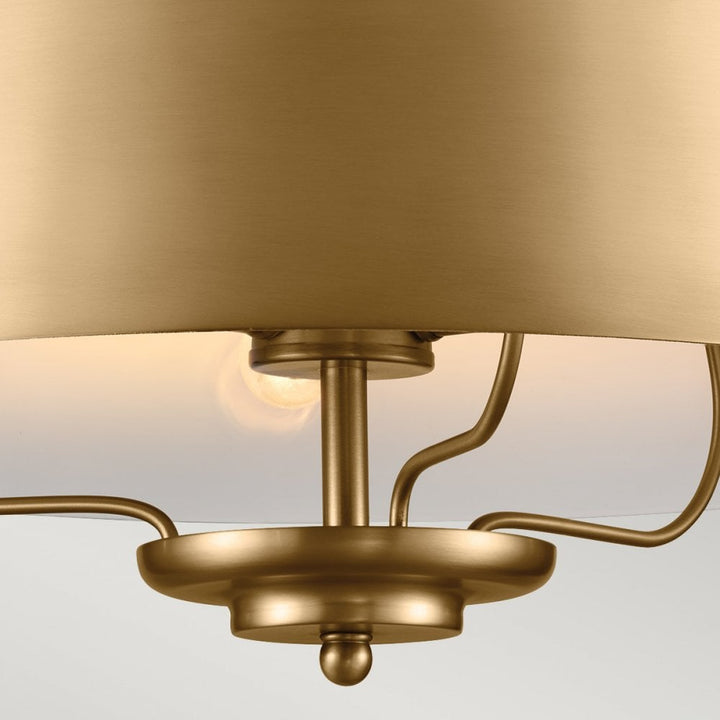 Kichler KL-LUELLA-3P-BNB Luella 3 Light Duo-Mount Pendant Brushed Natural Brass
