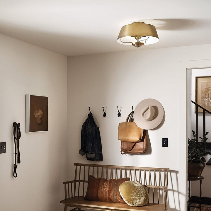 Kichler KL-LUELLA-3P-BNB Luella 3 Light Duo-Mount Pendant Brushed Natural Brass