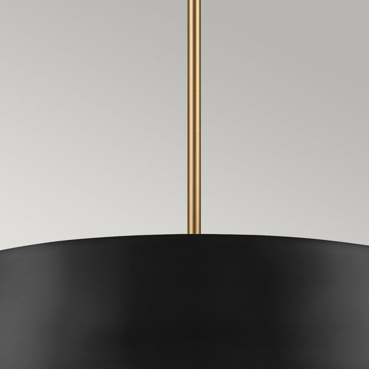 Kichler KL-LUELLA-4P-BKB Luella 4 Light Duo-Mount Pendant Black & Brass