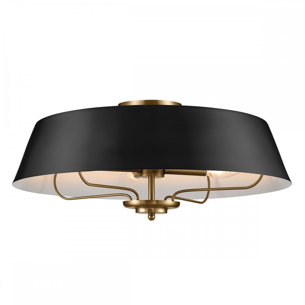 Kichler KL-LUELLA-4P-BKB Luella 4 Light Duo-Mount Pendant Black & Brass