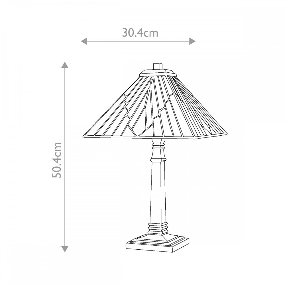 Elstead TF-ALDERLEY-TL-L Alderley 1 Light Large Table Lamp Vintage Bronze