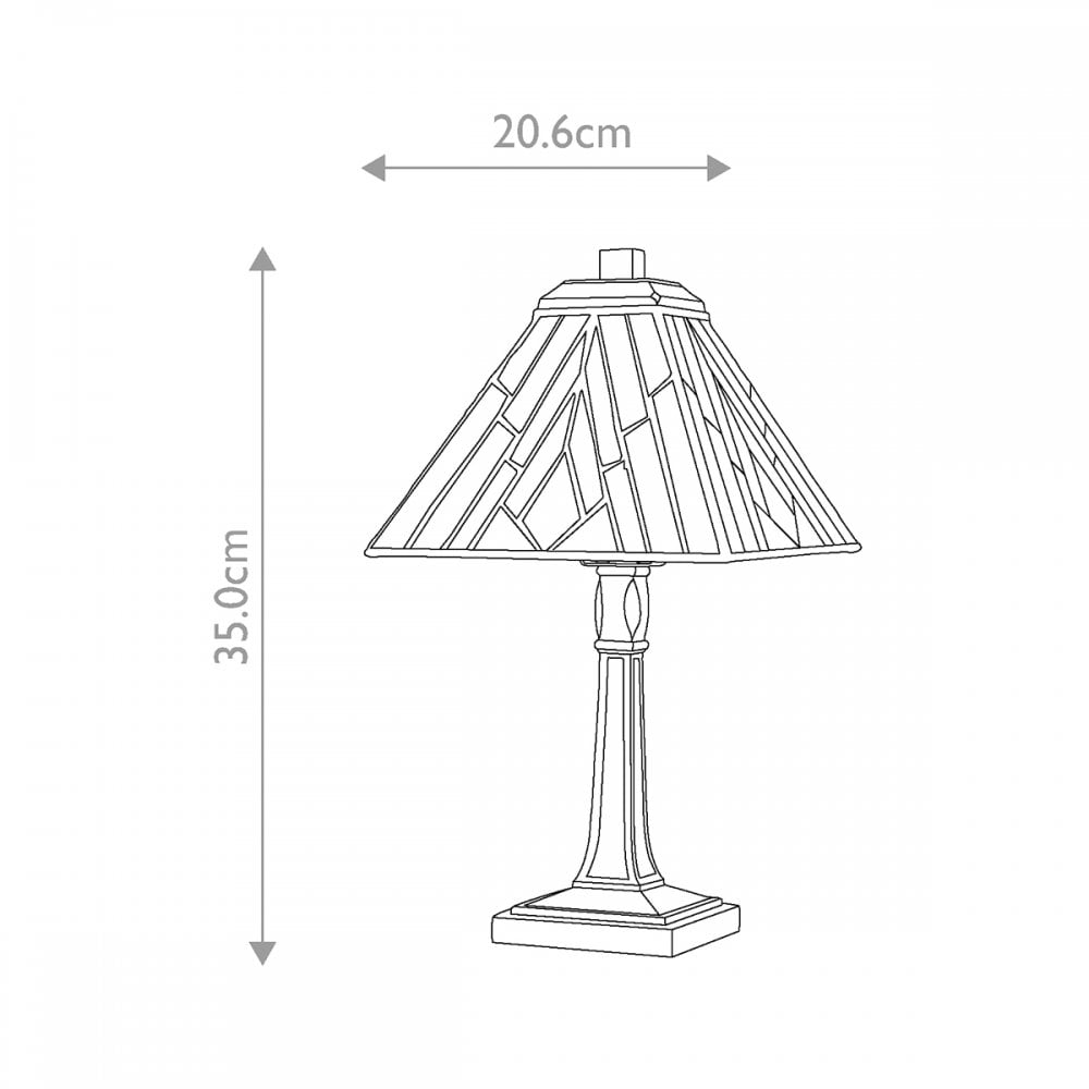 Elstead TF-ALDERLEY-TL-M Alderley 1 Light Medium Table Lamp Vintage Bronze