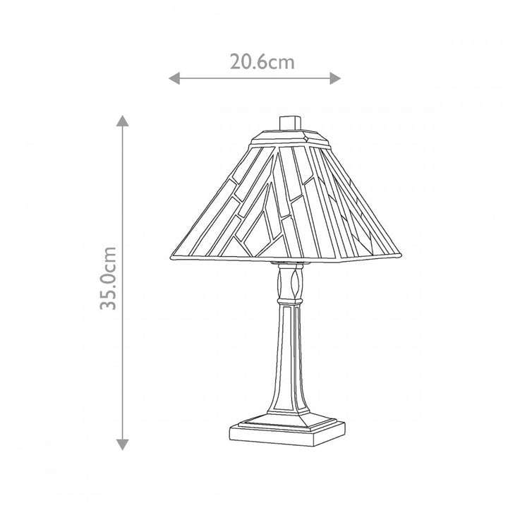 Elstead TF-ALDERLEY-TL-M Alderley 1 Light Medium Table Lamp Vintage Bronze