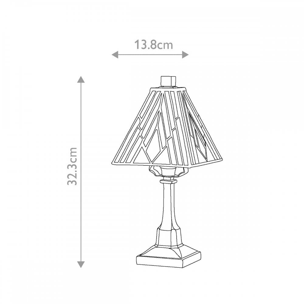 Elstead TF-ALDERLEY-TL-S Alderley 1 Light Small Table Lamp Vintage Bronze