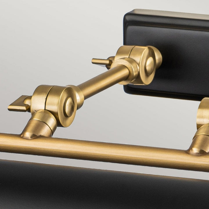 Elstead WINCHFIELD-PLL-AB-MB Winchfield 4 Light Large Picture Light Aged Brass & Matte Black