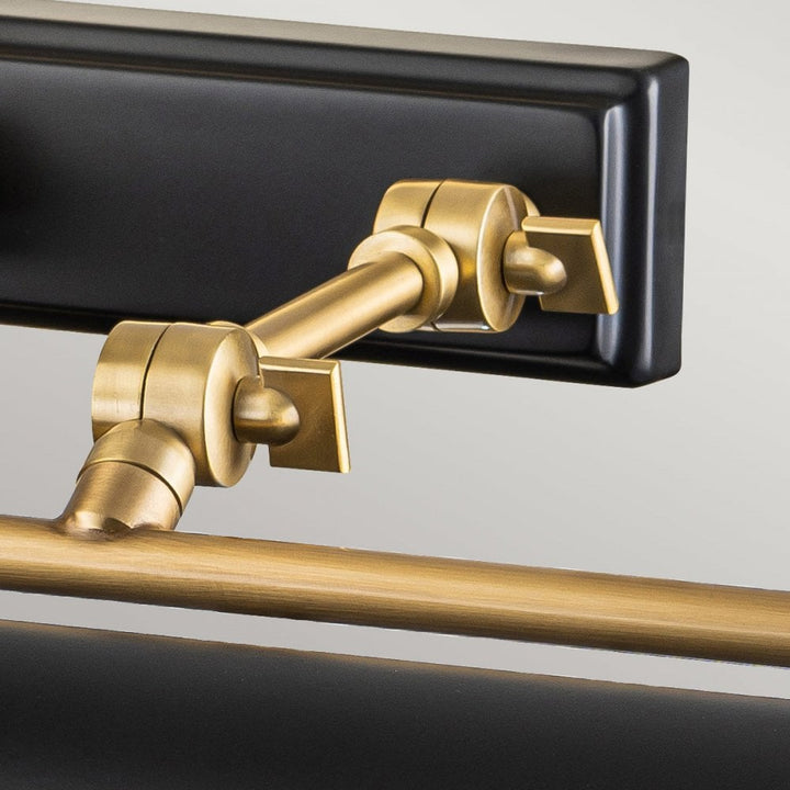 Elstead WINCHFIELD-PLL-AB-MB Winchfield 4 Light Large Picture Light Aged Brass & Matte Black