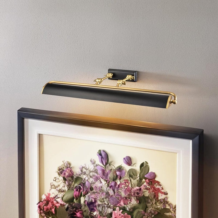 Elstead WINCHFIELD-PLL-AB-MB Winchfield 4 Light Large Picture Light Aged Brass & Matte Black