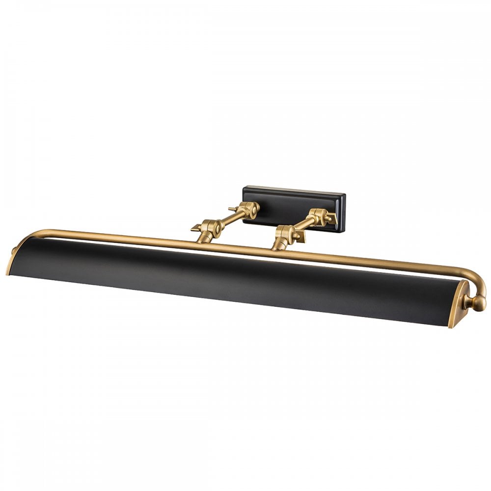 Elstead WINCHFIELD-PLL-AB-MB Winchfield 4 Light Large Picture Light Aged Brass & Matte Black
