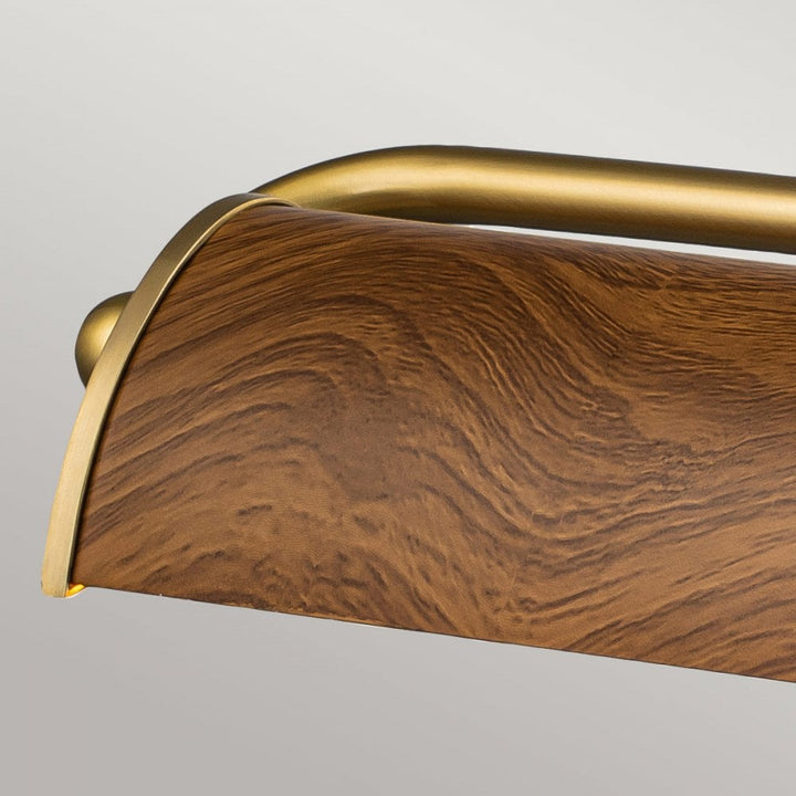 Elstead WINCHFIELD-PLL-AB-OAK Winchfield 4 Light Large Picture Light Aged Brass & Oak Effect