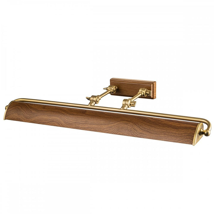 Elstead WINCHFIELD-PLL-AB-OAK Winchfield 4 Light Large Picture Light Aged Brass & Oak Effect