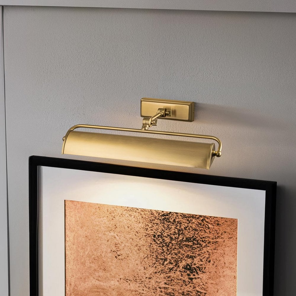Elstead WINCHFIELD-PLM-AB Winchfield 2 Light Medium Picture Light Aged Brass