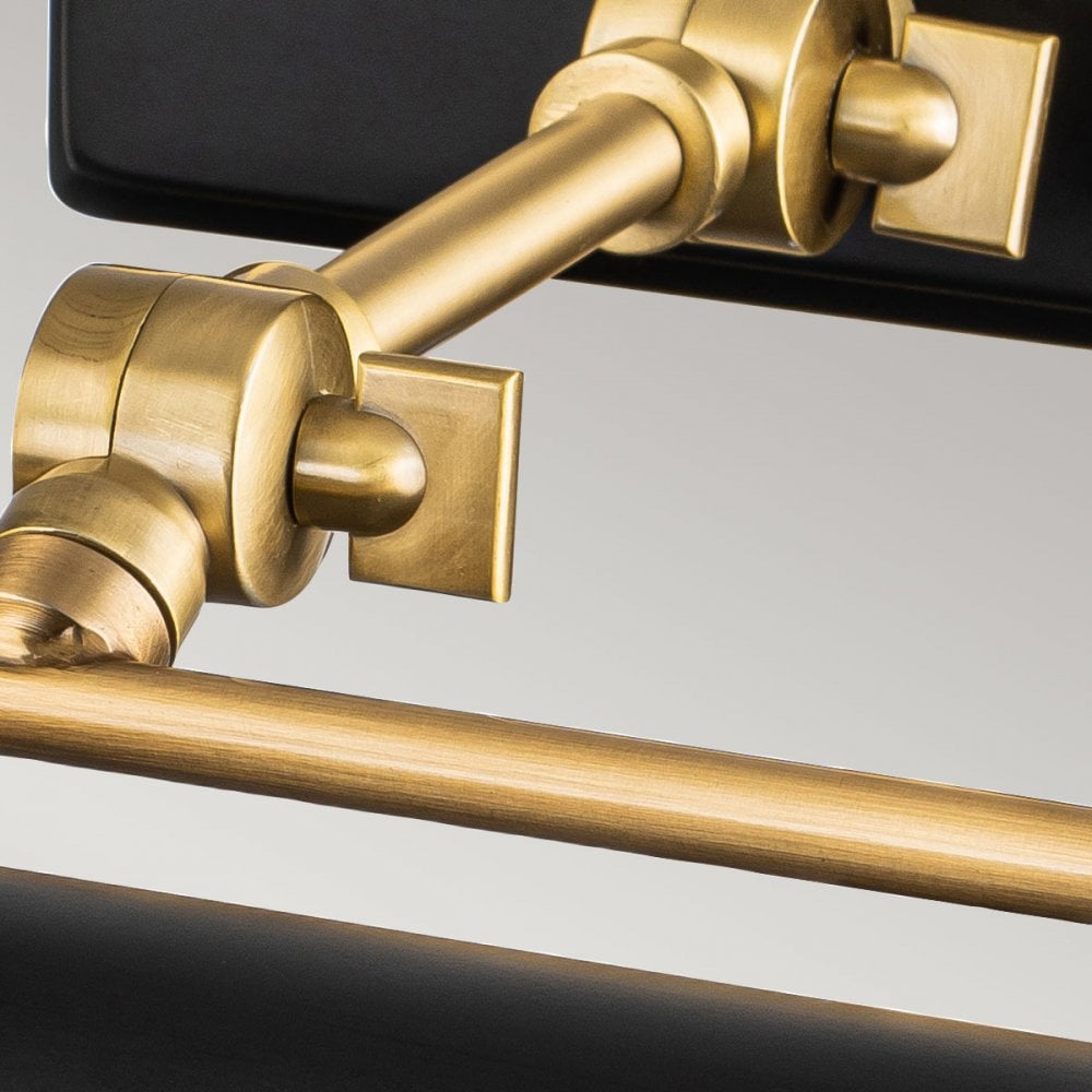 Elstead WINCHFIELD-PLM-AB-MB Winchfield 2 Light Medium Picture Light Aged Brass & Matte Black