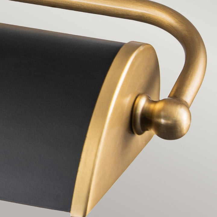 Elstead WINCHFIELD-PLM-AB-MB Winchfield 2 Light Medium Picture Light Aged Brass & Matte Black