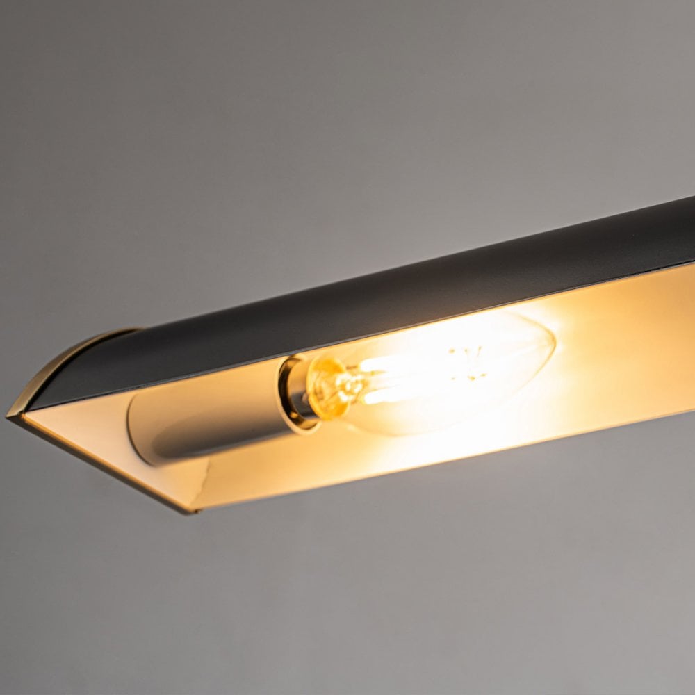 Elstead WINCHFIELD-PLM-AB-MB Winchfield 2 Light Medium Picture Light Aged Brass & Matte Black