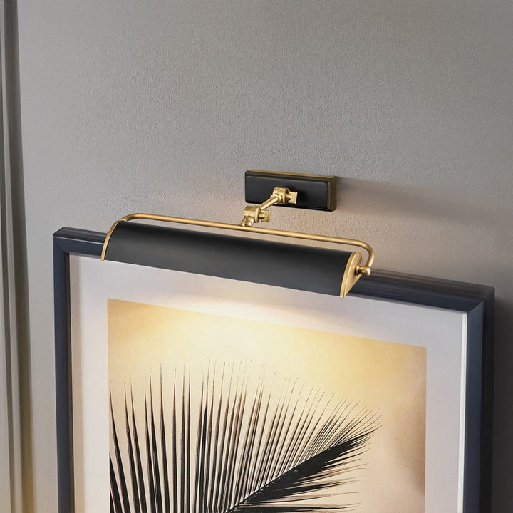 Elstead WINCHFIELD-PLM-AB-MB Winchfield 2 Light Medium Picture Light Aged Brass & Matte Black