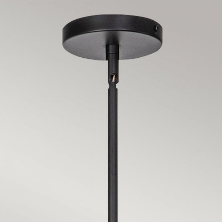 Alora Mood ALM-DAPHNE6-MB Daphne 6 Light Chandelier Matte Black & Natural
