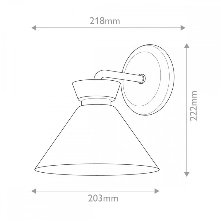 Alora Mood ALM-HALSTON-1WB-GD Halston 1 Light Wall Light Brushed Gold