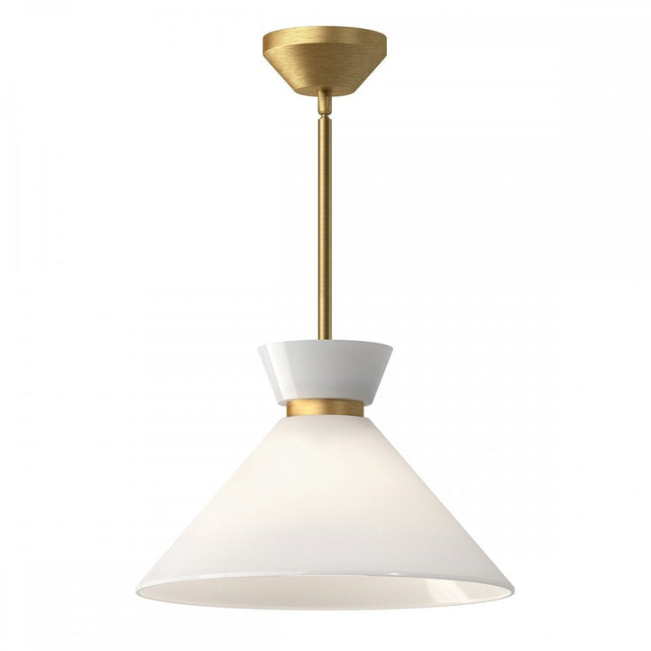 Alora Mood ALM-HALSTON-P-M-GD Halston 1 Light Pendant Brushed Gold
