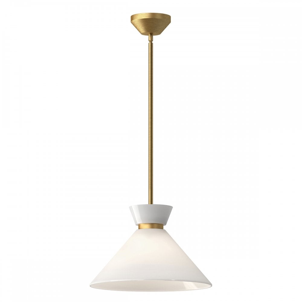Alora Mood ALM-HALSTON-P-M-GD Halston 1 Light Pendant Brushed Gold