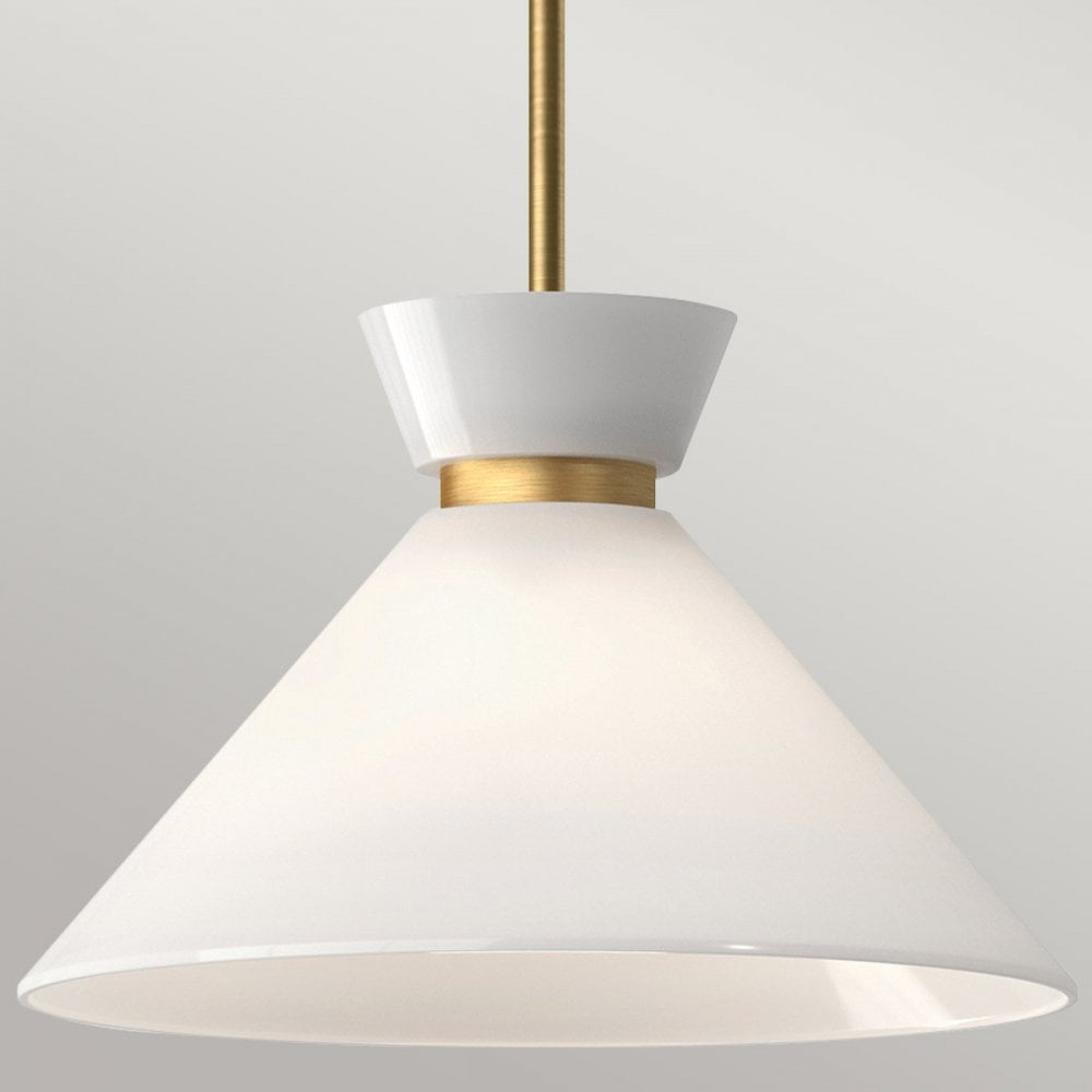 Alora Mood ALM-HALSTON-P-M-GD Halston 1 Light Pendant Brushed Gold