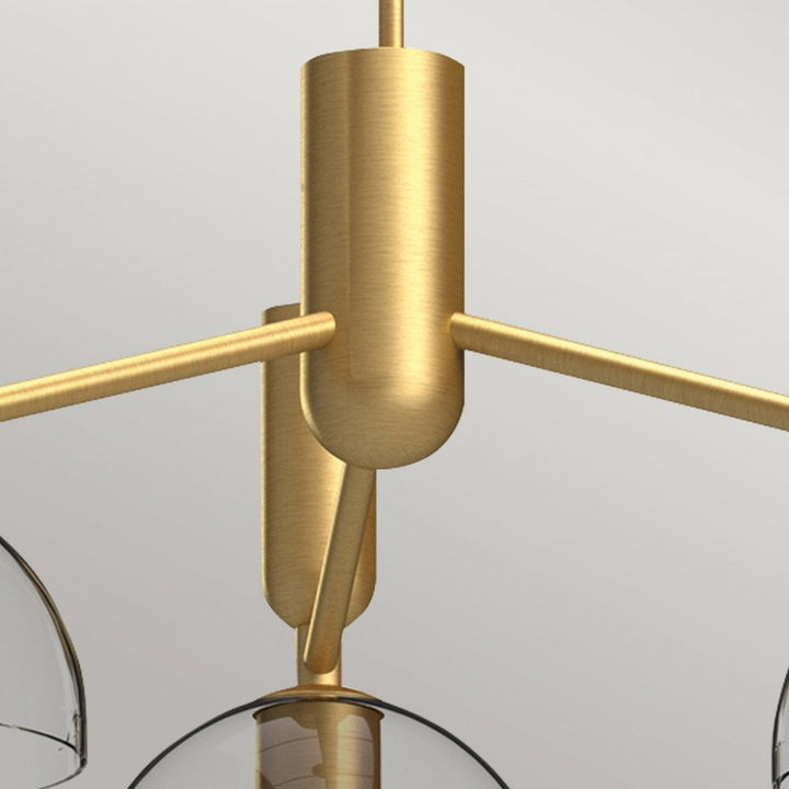 Alora Mood ALM-JUDE3-GD-CL Jude 3 Light Chandelier Brushed Gold