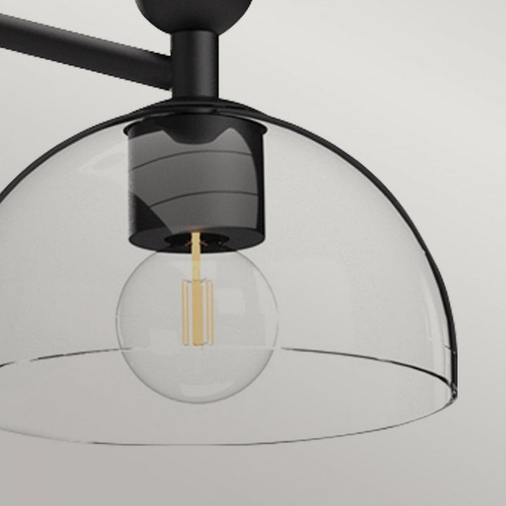Alora Mood ALM-JUDE3-MB-CL Jude 3 Light Chandelier Matte Black