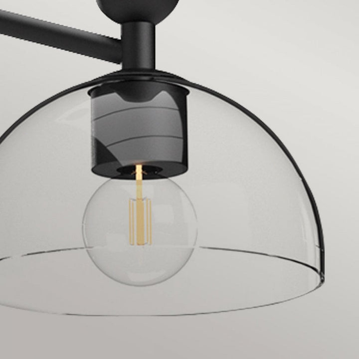 Alora Mood ALM-JUDE3-MB-CL Jude 3 Light Chandelier Matte Black