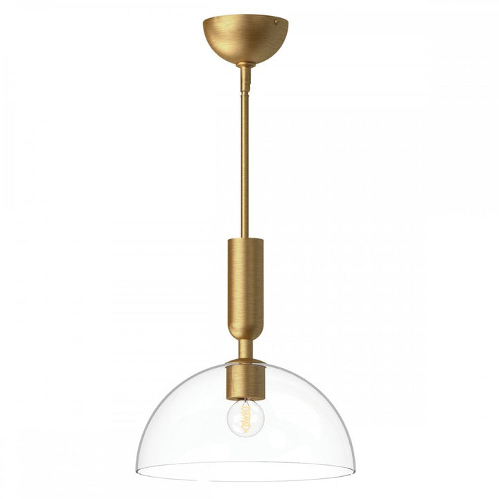 Alora Mood ALM-JUDE-P-GD-CL Jude 1 Light Pendant Brushed Gold