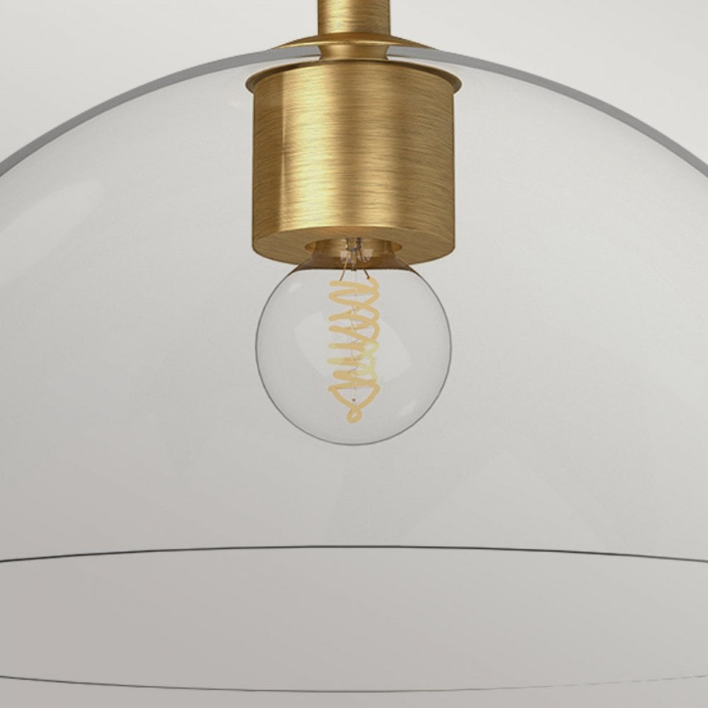 Alora Mood ALM-JUDE-P-GD-CL Jude 1 Light Pendant Brushed Gold
