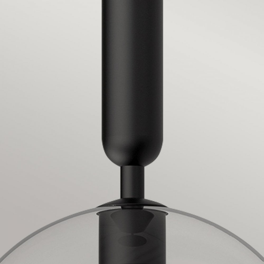 Alora Mood ALM-JUDE-P-MB-CL Jude 1 Light Pendant Matte Black